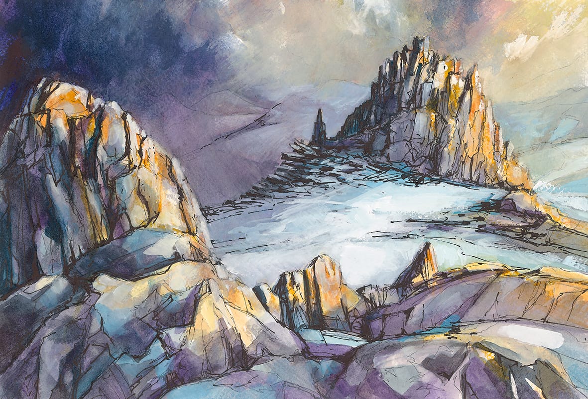 Castell Y Gwynt, in the Glyderau