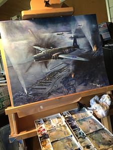 RAF Vickers Wellington 99 Sqn - painting in progress