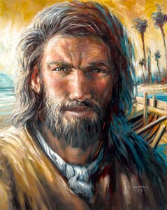 Oil painting of St Andrew – patron saint of Scotland