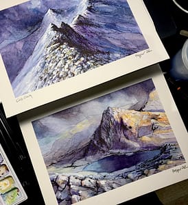 Watercolours of Snowdonia