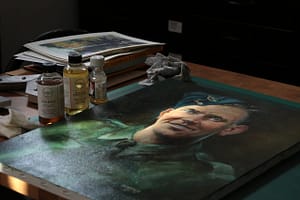 Original portrait oil painting