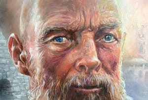St David oil painting