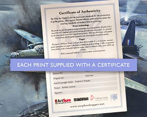 Aviation Print Authenticity Certificate