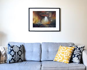 Sikorsky S-64 Skycrane print in situ