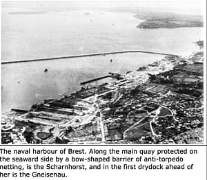 RAF Vickers Wellington 99 Sqn - reference image of Brest harbour 1941