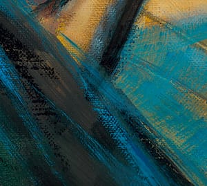 St Andrew oil painting – detail