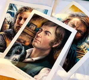 Limited edition Giclée prints (100 editions of each) signed by the artist