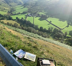 en-plein-air-painting-in-snowdonia-UK