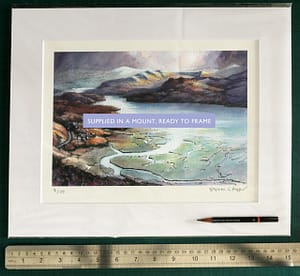 Art print of Mawddach estuary in mount by Hopper