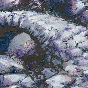 Roman Steps, Rhinog Fawr, Snowdonia watercolour