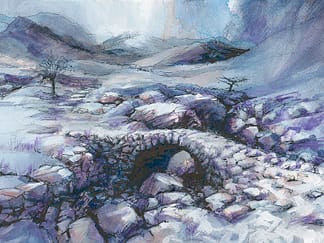 Roman Steps, Rhinog Fawr, Snowdonia watercolour