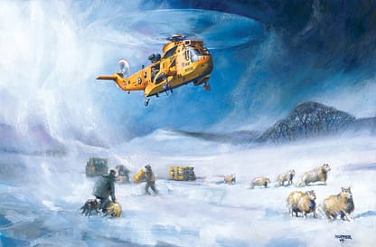 Search and Rescue Sea King helicopter