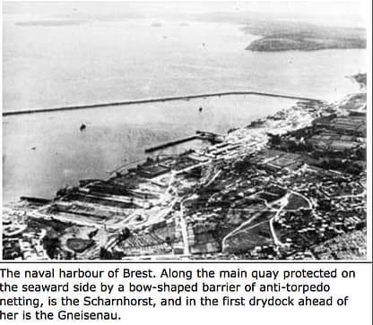 RAF Vickers Wellington 99 Sqn - reference image of Brest harbour 1941
