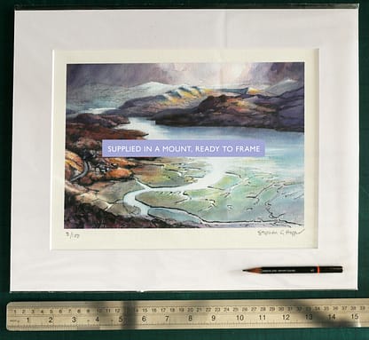 Art print of Mawddach estuary in mount by Hopper