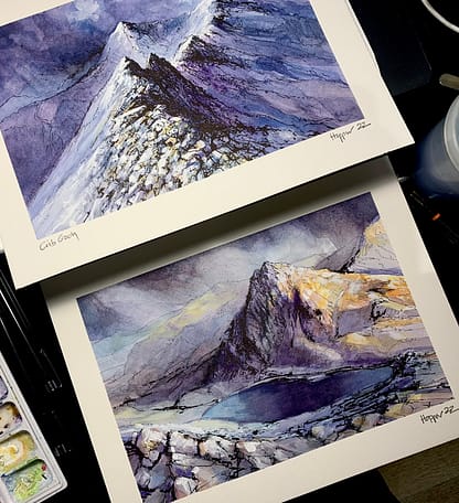 Watercolours of Snowdonia