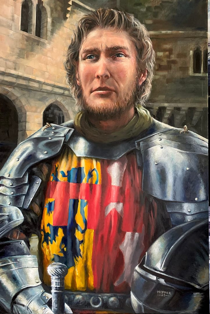 Oil painting of Harry Hotspur