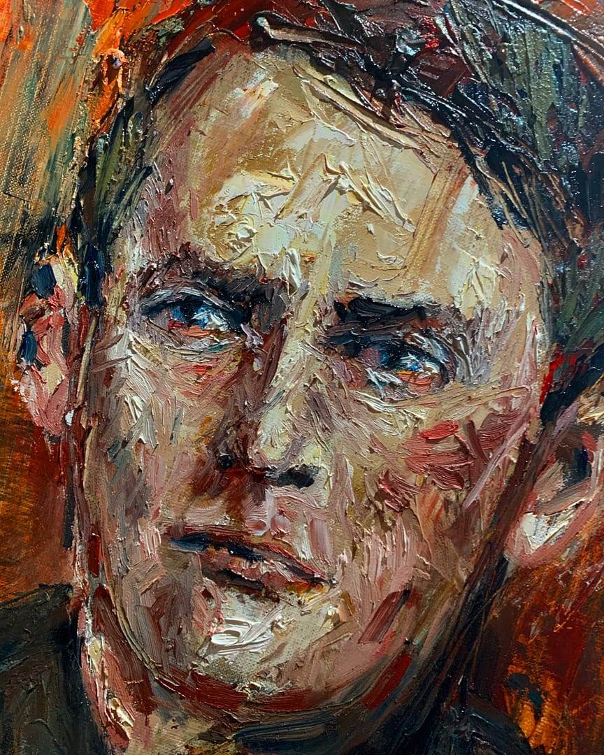 Oil painting of Welsh Poet Hedd Wyn – Ellis Evans